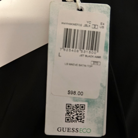 Guess Mauve Satin Cropped top - Picture 2 of 3